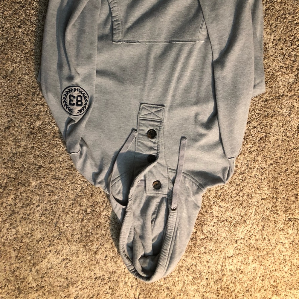Carbon hooded sweatshirt.